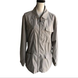 Geoffrey‎ Beene women’s light Olive Coat Jacket | Size L.